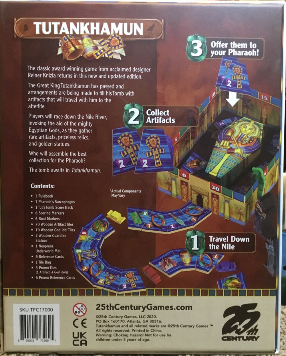 Tutankhamen (Pharaoh Edition)  (2-6) board game collectible [Barcode 860002772691] - Main Image 2