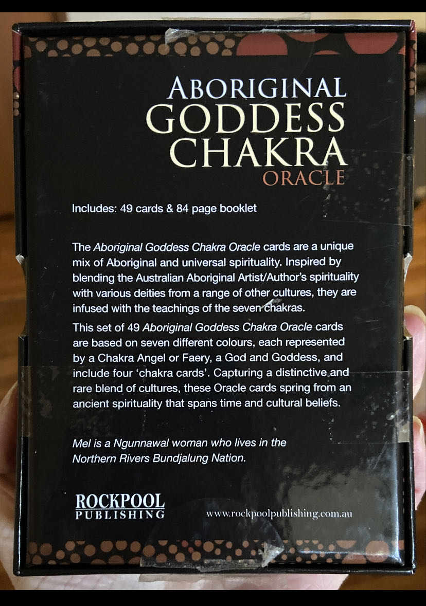 Aboriginal Goddess Chakra Oracle Cards By Mel Brown ~ Tarot  board game collectible [Barcode 9781925429305] - Main Image 3