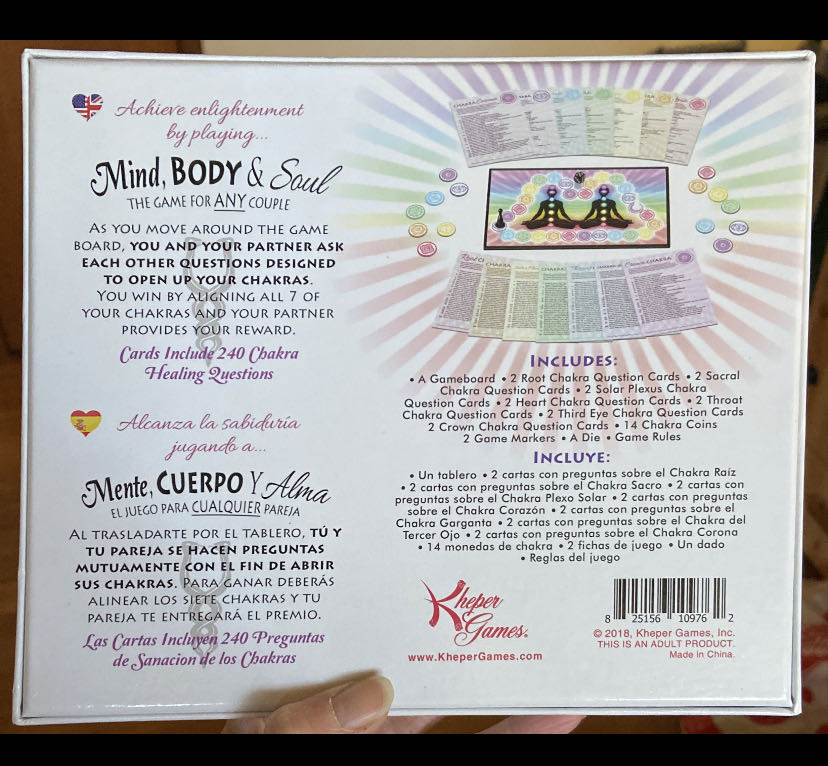 Mind, Body & Soul, Relationship Chakra Cards ~ Tarot  board game collectible [Barcode 825156109762] - Main Image 3
