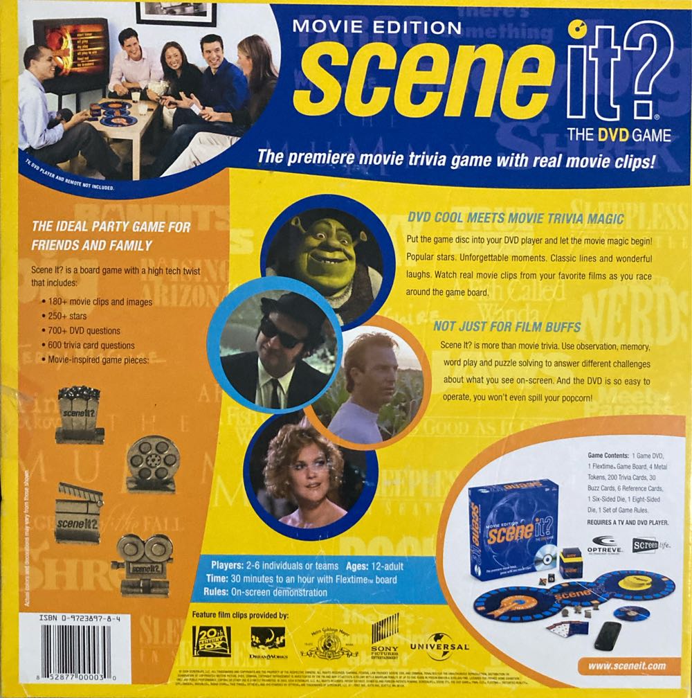 Scene It? Movies  (2-6) board game collectible [Barcode 852877000030] - Main Image 2