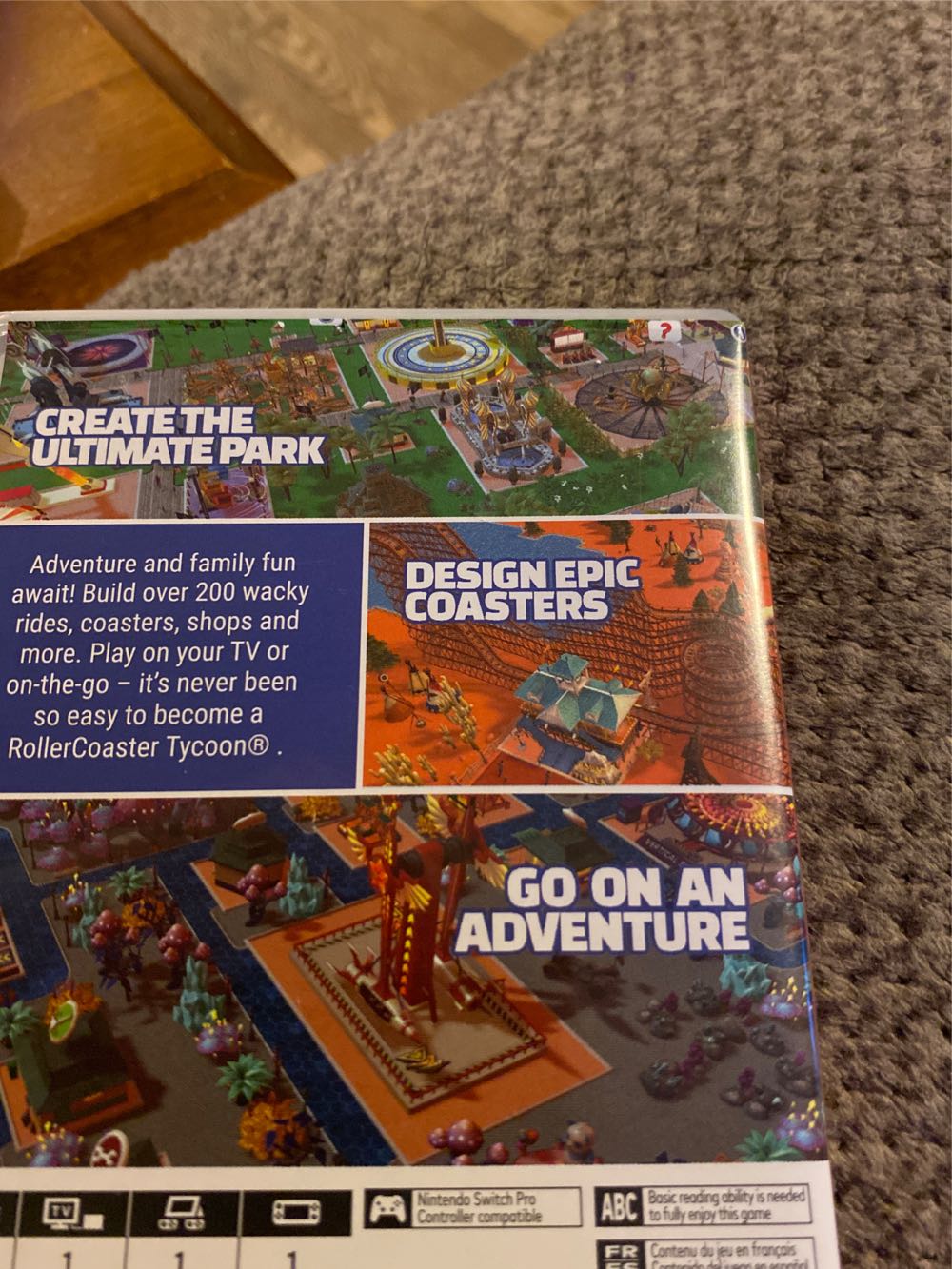 Rollercoaster Tycoon: Adventures Nintendo Switch Standard Edition  board game collectible [Barcode 742725911833] - Main Image 2