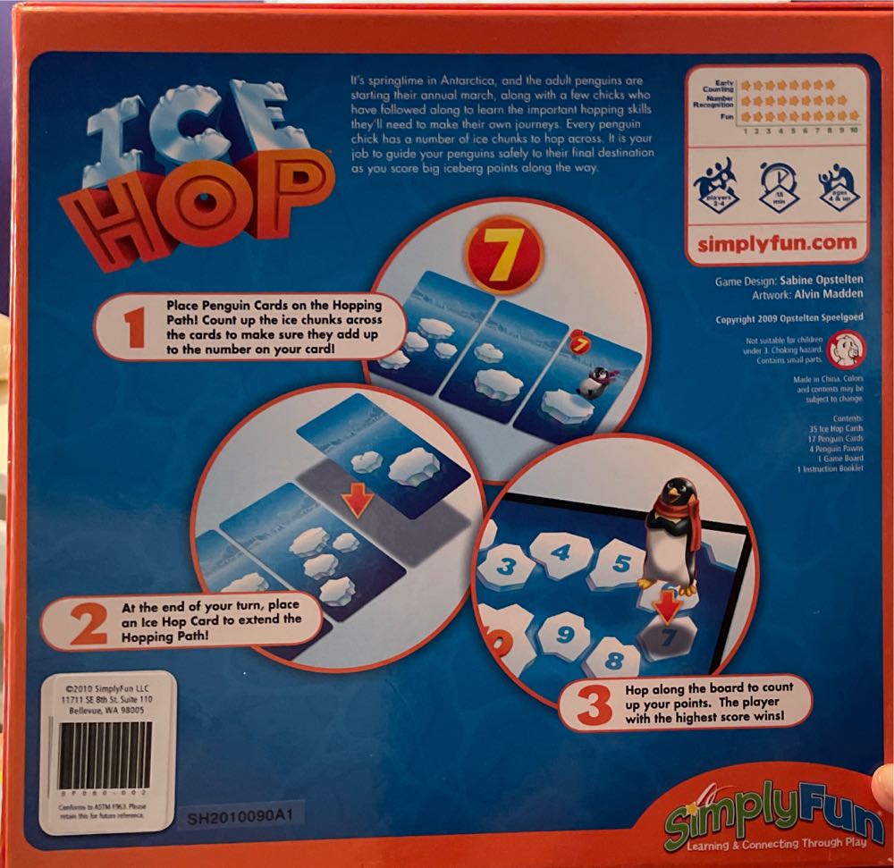 Ice Hop  (2-4) board game collectible - Main Image 2
