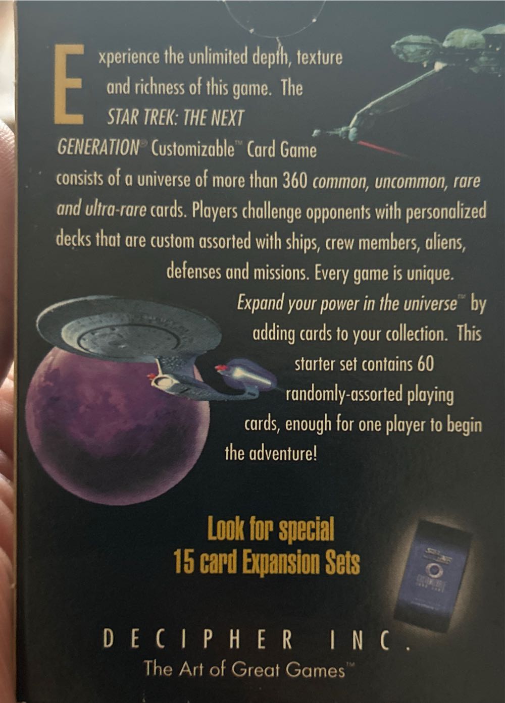 Star Trek: The Next Generation Premiere Starter Deck 60 Cards Random  board game collectible [Barcode 045748101503] - Main Image 2