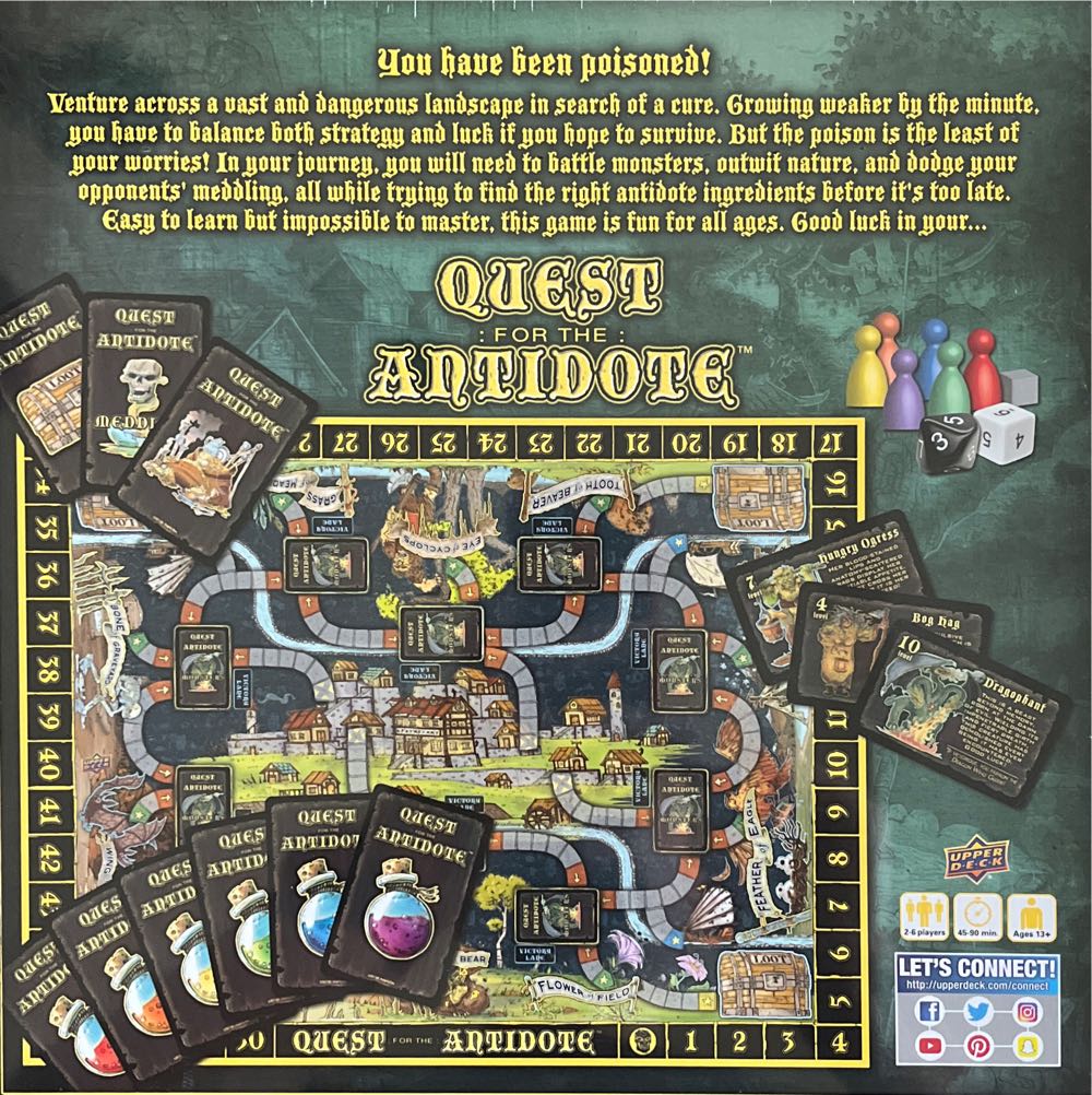 Quest For The Antidote  (2 - 6) board game collectible [Barcode 053334872966] - Main Image 2