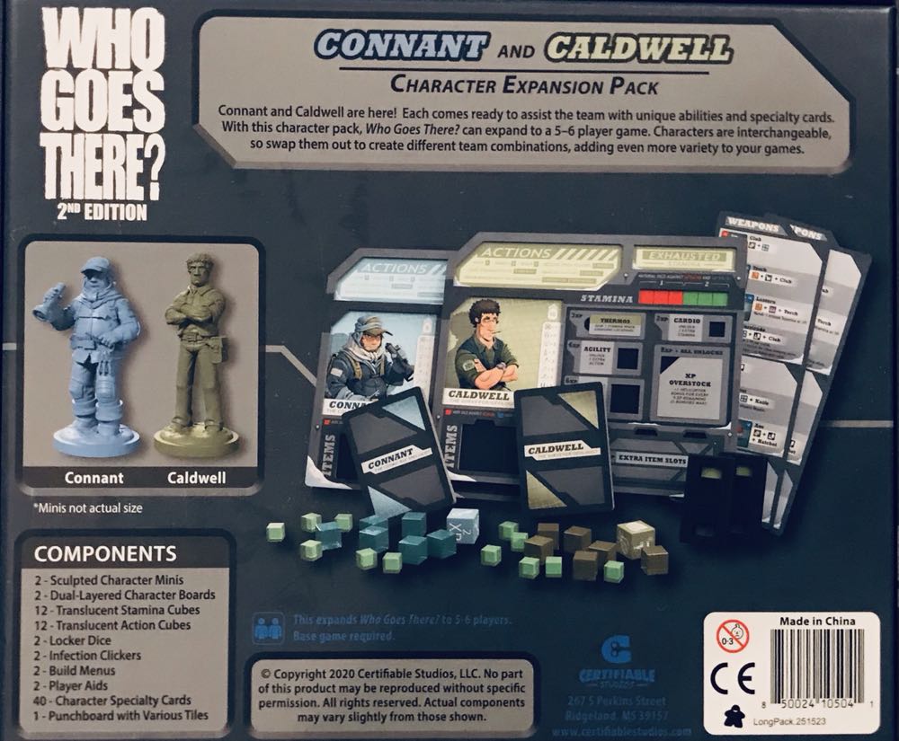 Who Goes There? Connant & Caldwell  (3-6) board game collectible [Barcode 850024105041] - Main Image 2