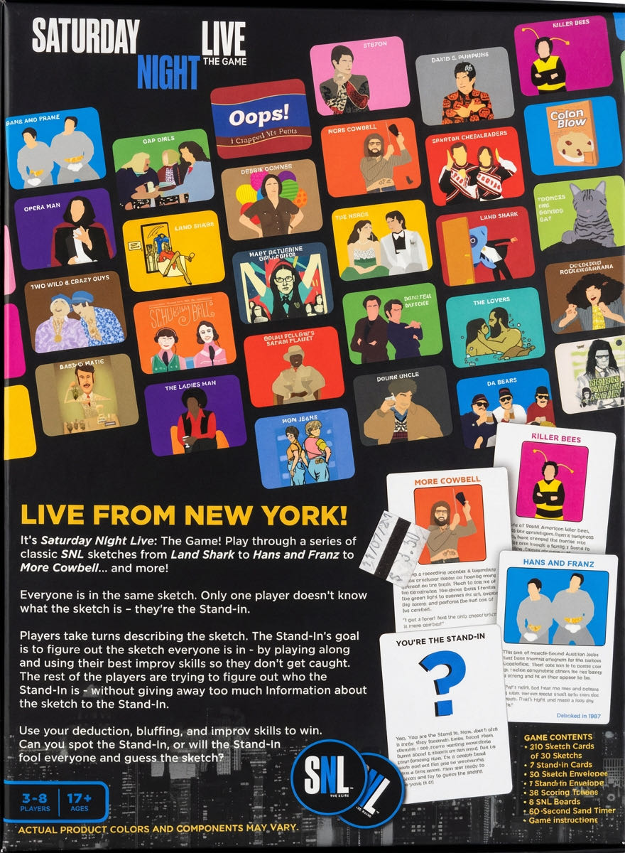 Saturday Night Live: The Game  (3-8) board game collectible [Barcode 079346001439] - Main Image 2