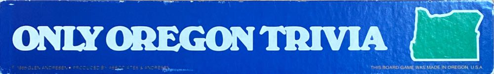 Only Oregon Trivia  (2-6) board game collectible - Main Image 2