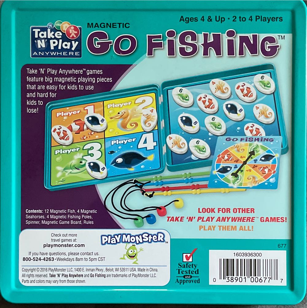 Go Fishing Take ’n’ Play Anywhere Game  board game collectible [Barcode 038901006777] - Main Image 2