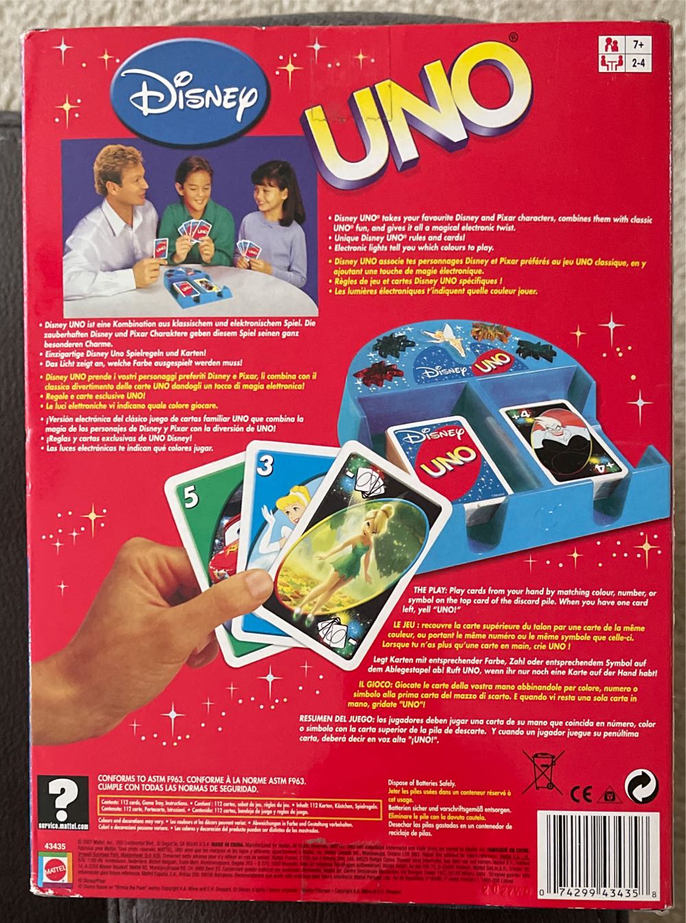 Disney Uno Lights And Sound  board game collectible - Main Image 2