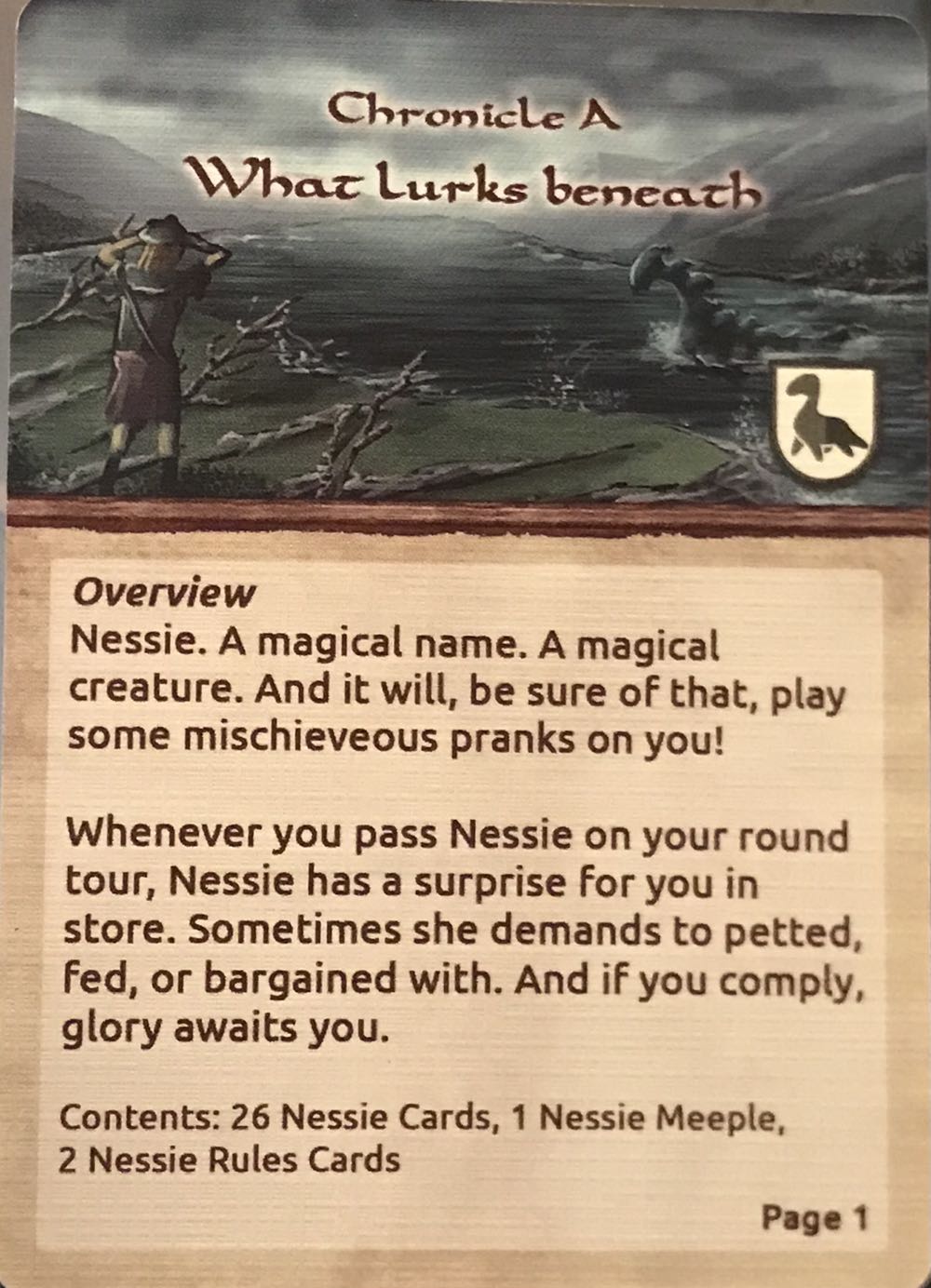 Glen More II: Promo 3 - Chronicle A: What Lurks Beneath  (2-4) board game collectible - Main Image 2