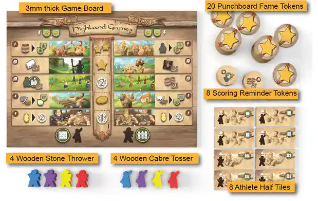 Glen More II: Chronicles — Highland Games  (1-4) board game collectible [Barcode 4270001290205] - Main Image 4