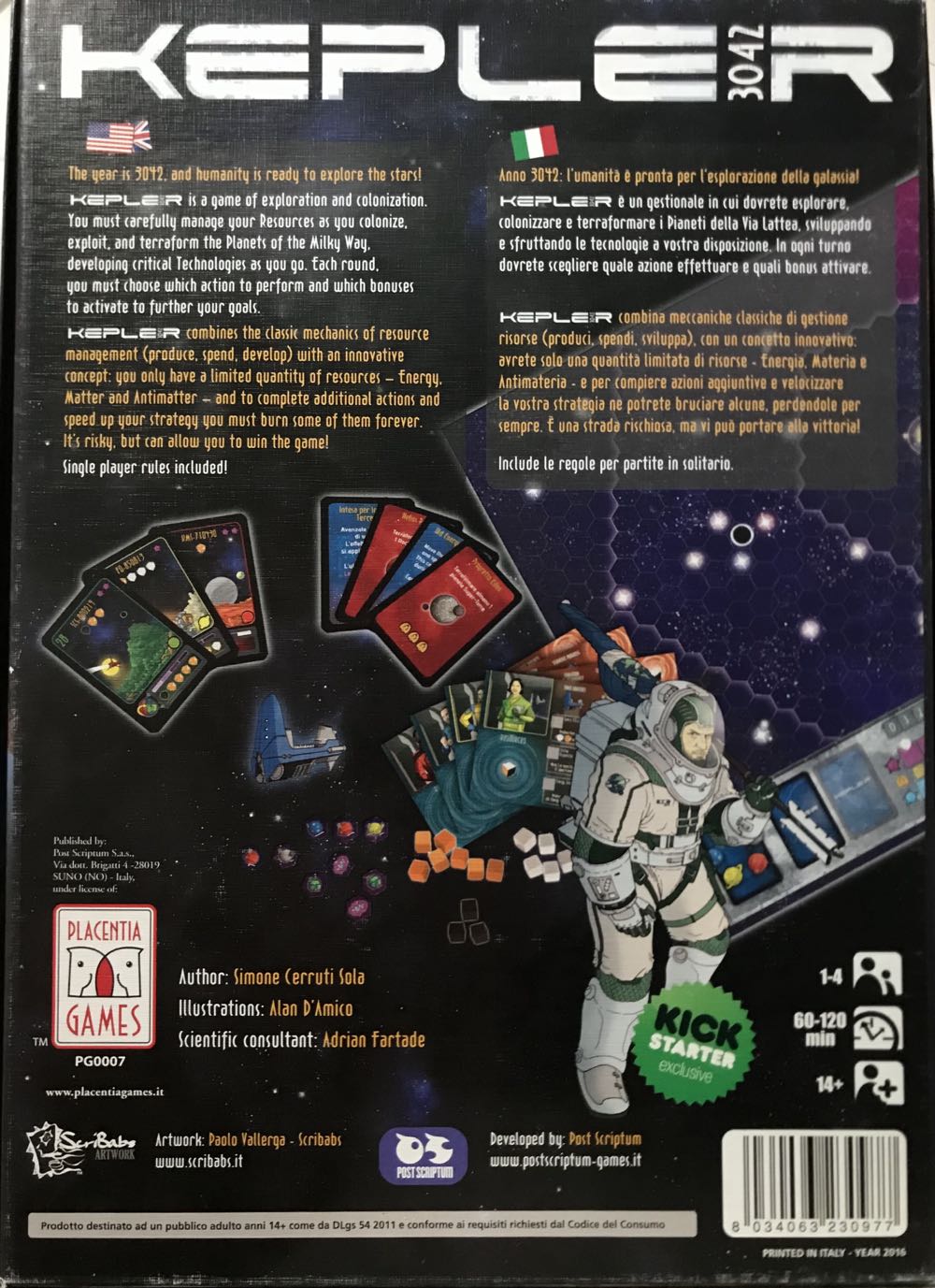 Kepler 3042  (1-4) board game collectible [Barcode 8034063230977] - Main Image 2