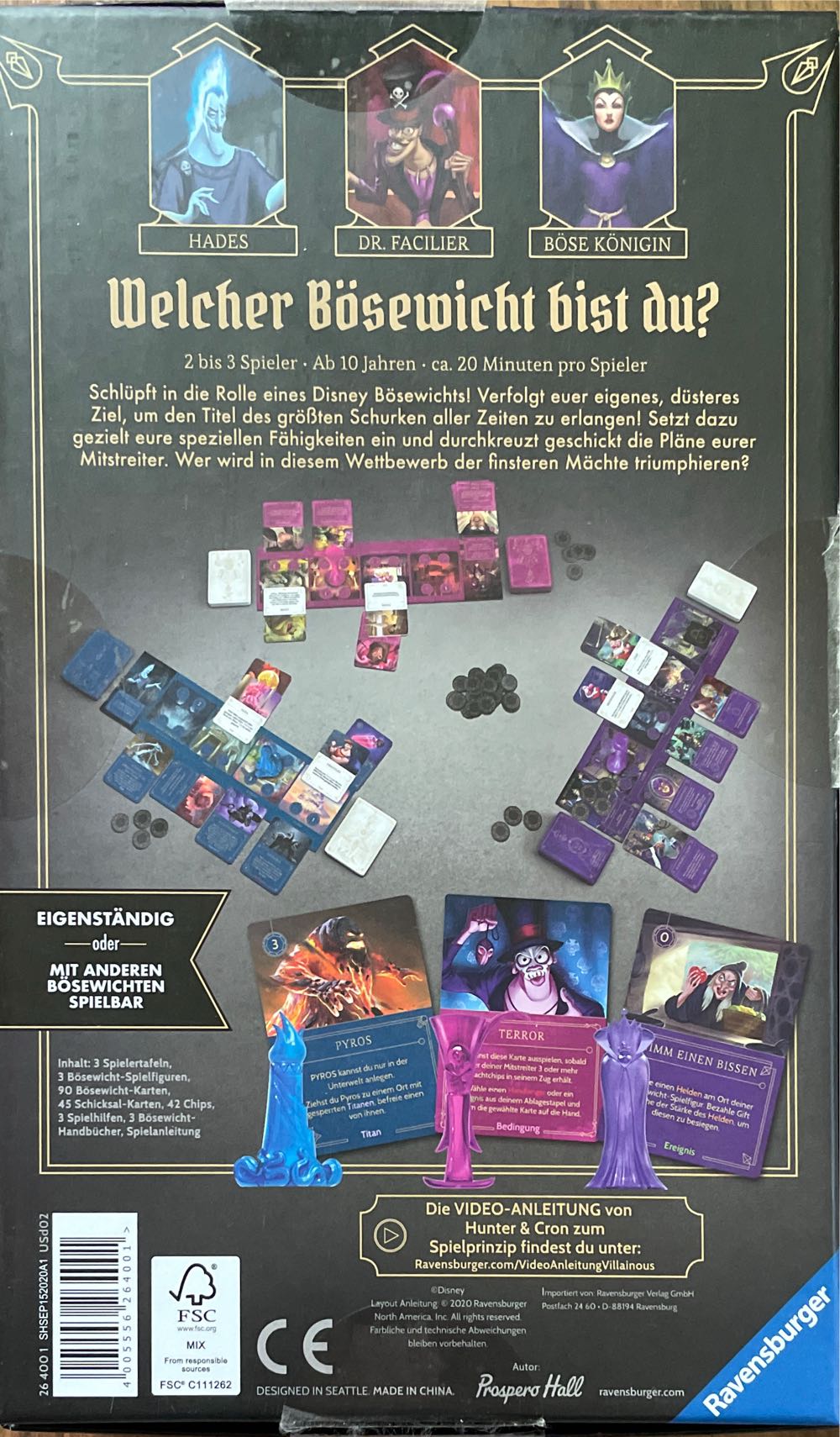 Disney Villainous: Evil To The Core!  (2-3) board game collectible [Barcode 4005556264001] - Main Image 3