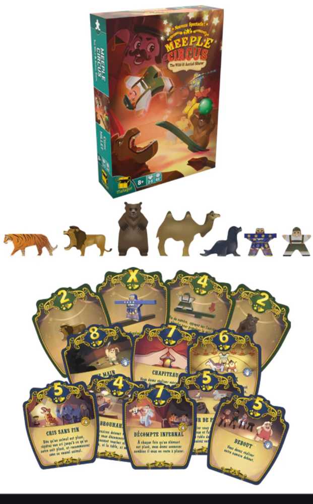 Meeple Circus: Wild & Aerial Show - Exp 1  (2-5) board game collectible [Barcode 4250231724503] - Main Image 3