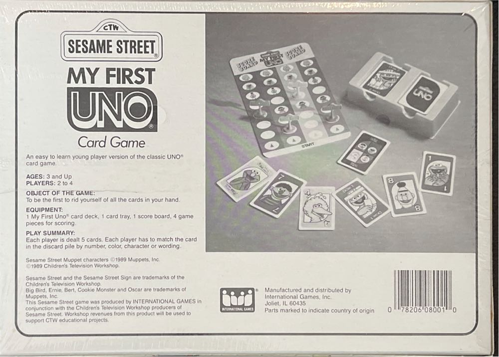 Sesame Street My First Uno  board game collectible - Main Image 2