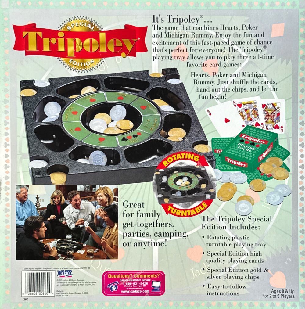 Tripoley  (2-9) board game collectible [Barcode 026608002604] - Main Image 2