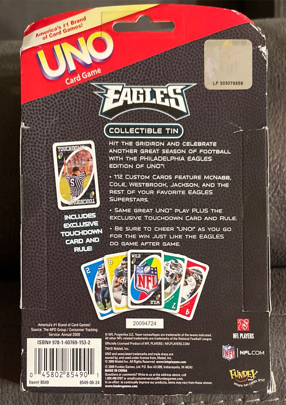 Eagles Uno Tin  board game collectible - Main Image 2