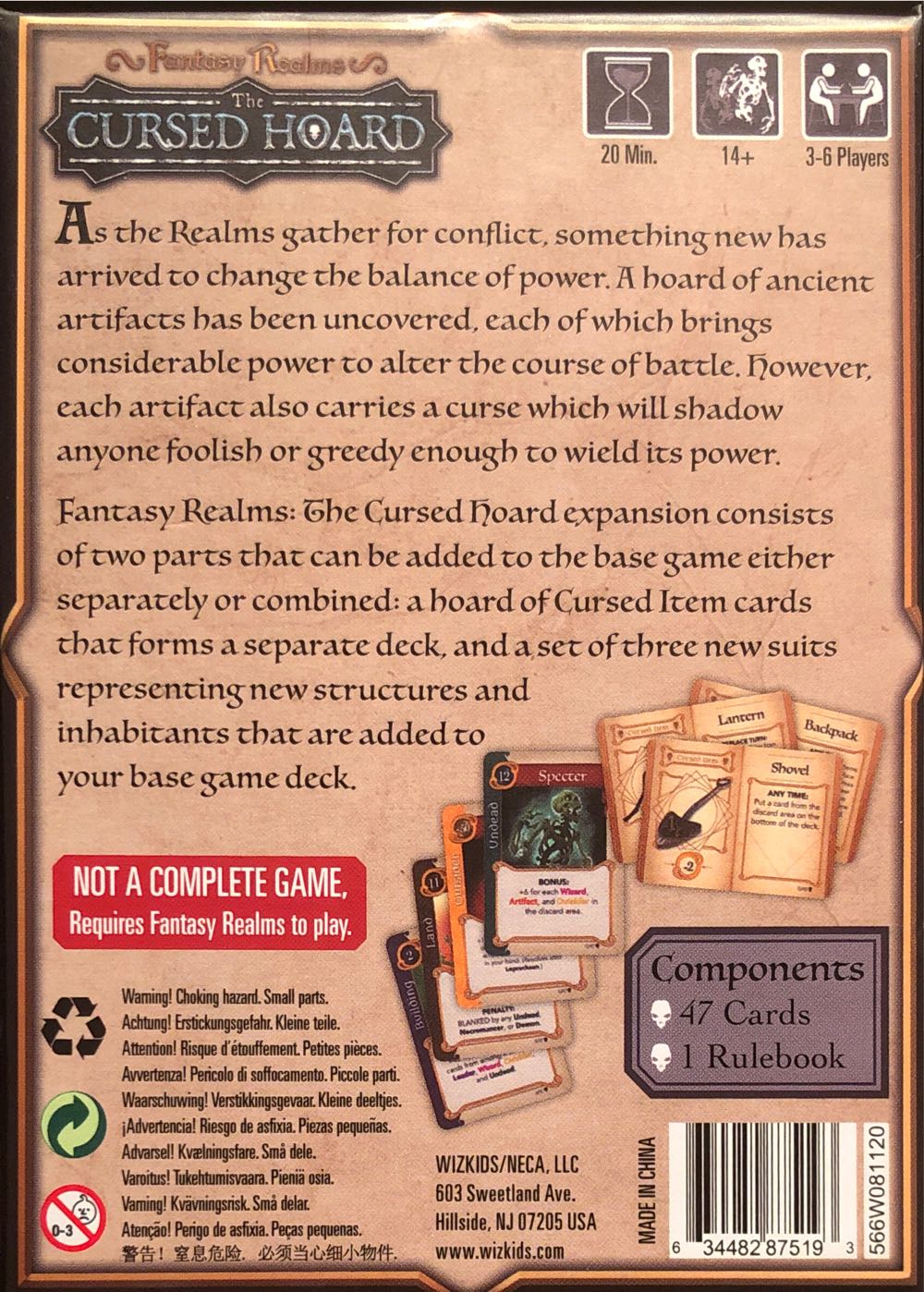 Fantasy Realms: The Cursed Hoard  (3-6) board game collectible [Barcode 634482875193] - Main Image 2