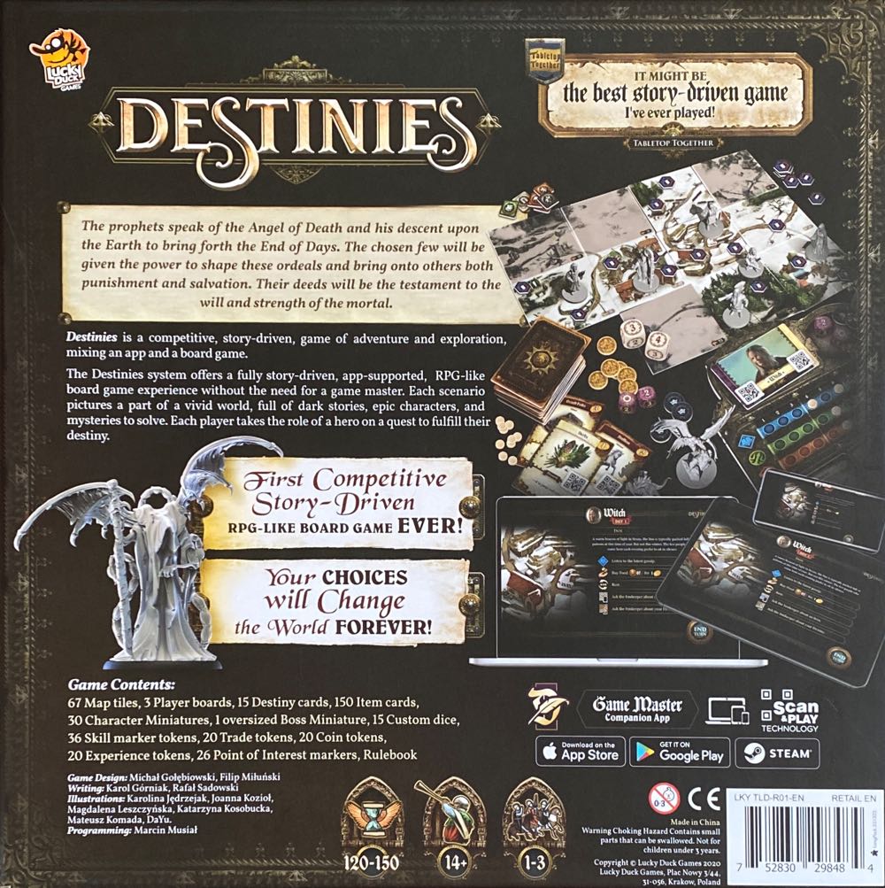 Destinies  (2-3) board game collectible [Barcode 752830298484] - Main Image 2