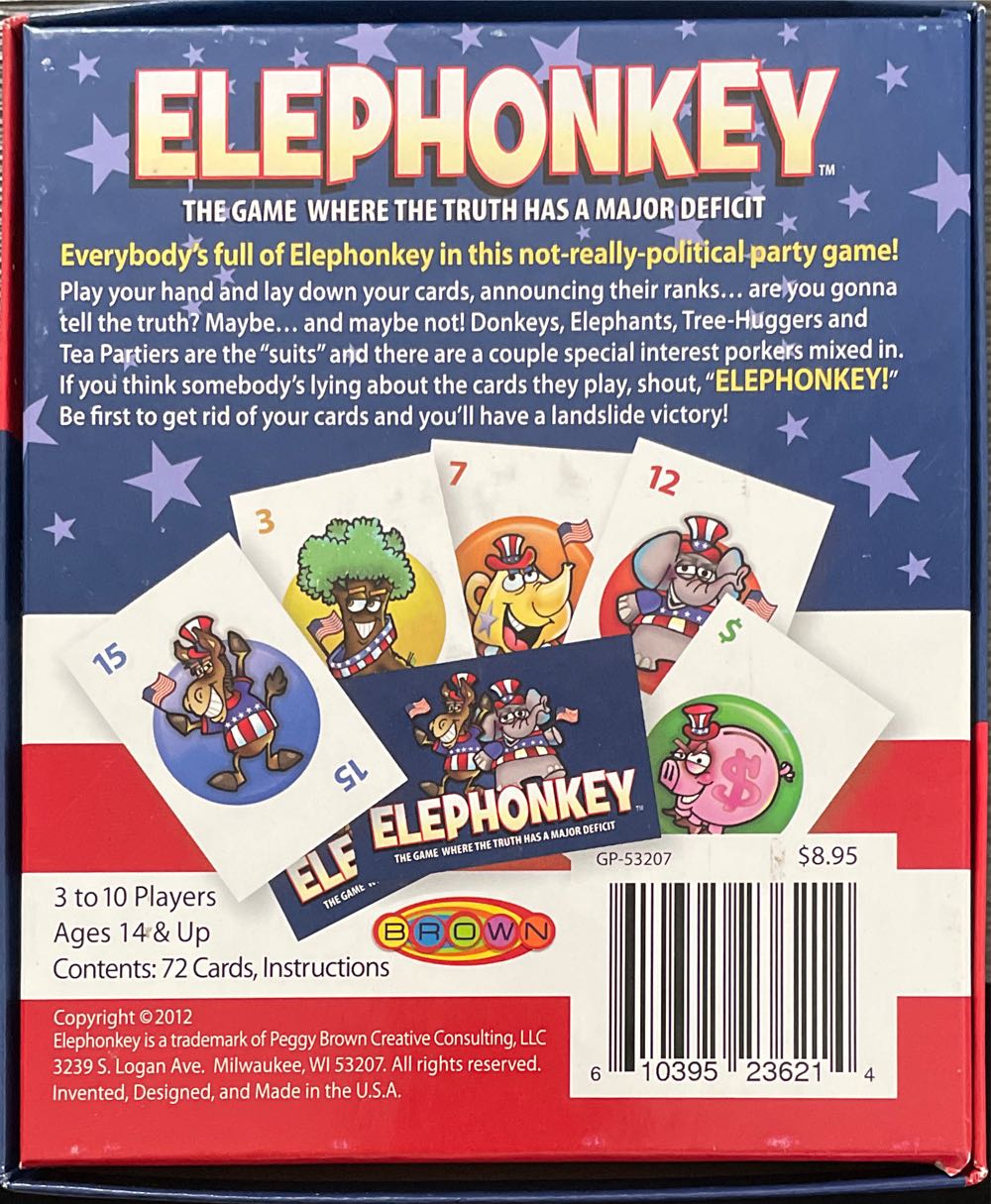 Elephonkey  board game collectible [Barcode 610395236214] - Main Image 2