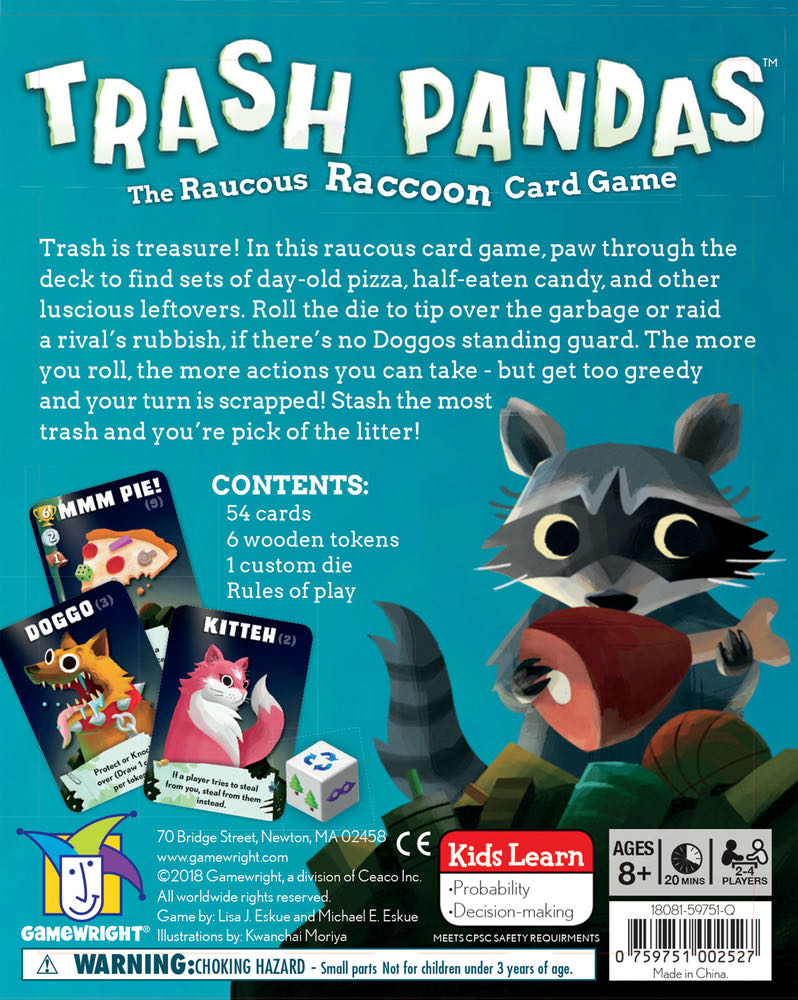Trash Pandas  (2-4) board game collectible [Barcode 0759751002527] - Main Image 2