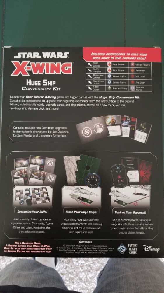 X-Wing 2nd Edition: Huge Ship Conversion Kit  (2) board game collectible [Barcode 841333106959] - Main Image 2