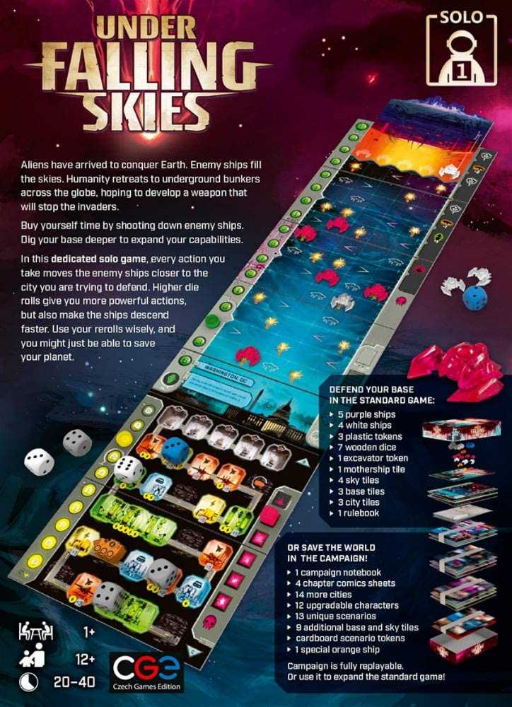 Under Falling Skies  (1) board game collectible - Main Image 2