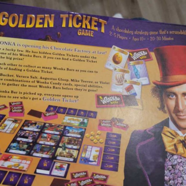 Willy Wonka’s The Golden Ticket Game  (5) board game collectible [Barcode 079346002597] - Main Image 2