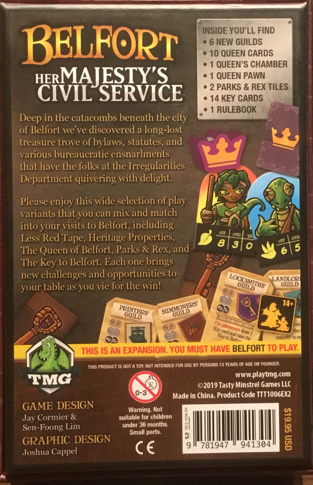 Belfort: Her Majesty’s Civil Service  (2-5) board game collectible [Barcode 9781947941304] - Main Image 2