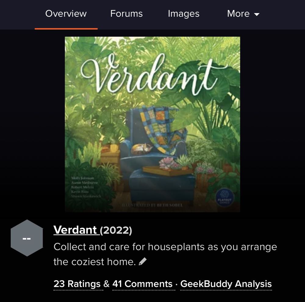 Verdant  board game collectible - Main Image 1