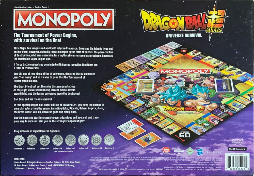 Monopoly: Dragon Ball Super  (2-6) board game collectible [Barcode 700304154255] - Main Image 2