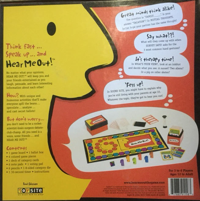 Hear Me Out  (3-6) board game collectible [Barcode 617885911583] - Main Image 2