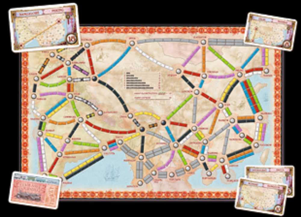 Ticket to Ride: Map Collection 1: Asia  (2-6) board game collectible [Barcode 824968721131] - Main Image 3