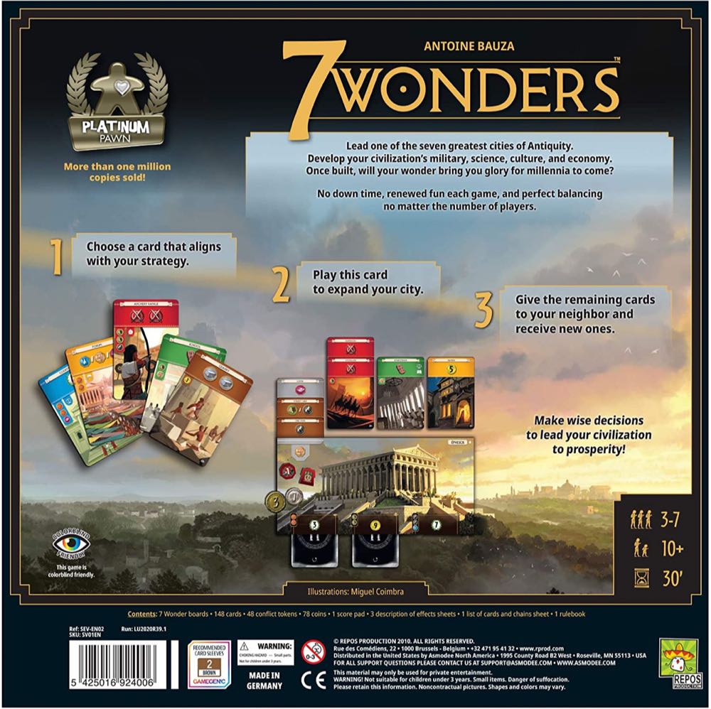 7 Wonders  (7) board game collectible [Barcode 5425016924006] - Main Image 2