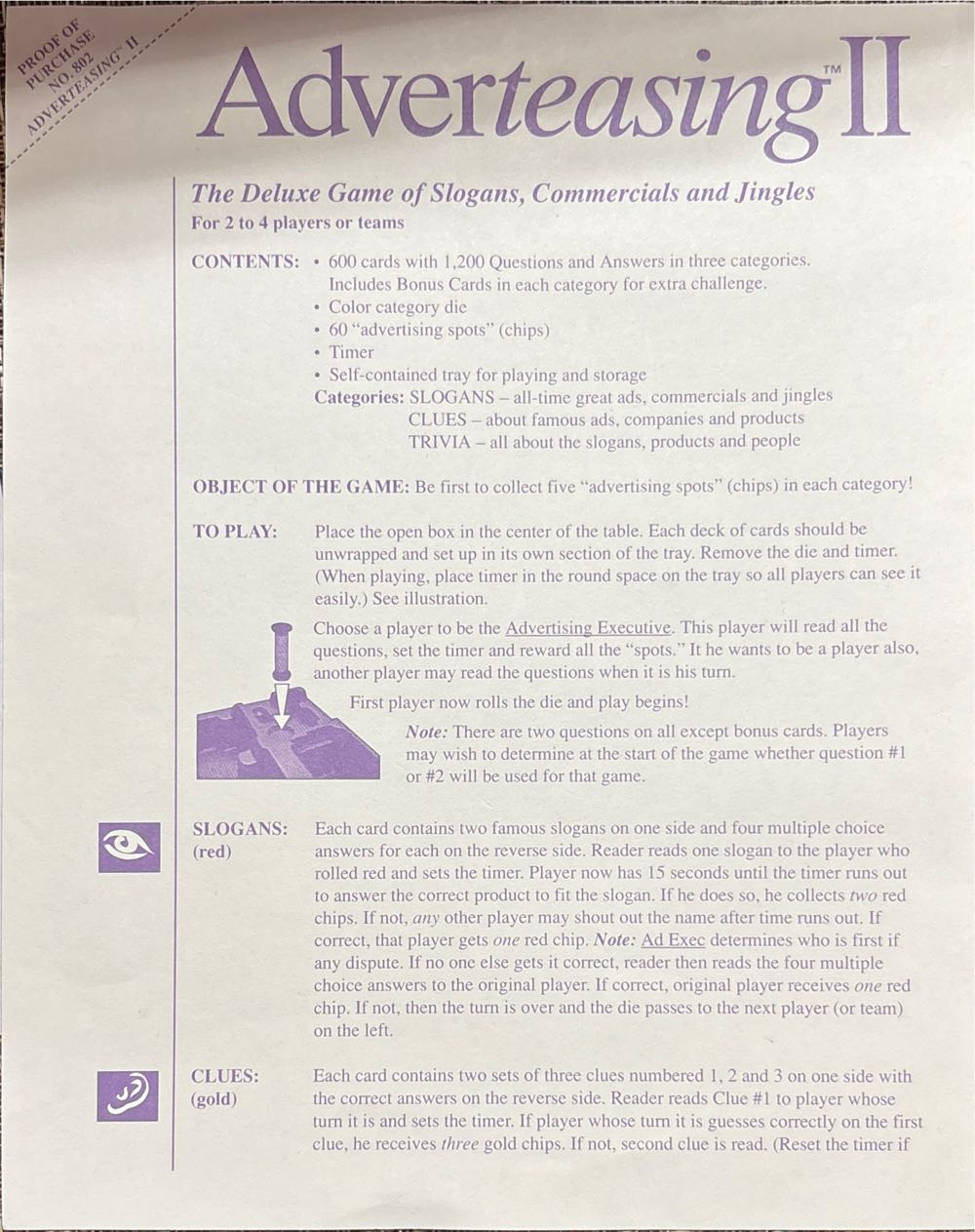 Adverteasing II   (2-4) board game collectible [Barcode 026608008026] - Main Image 3