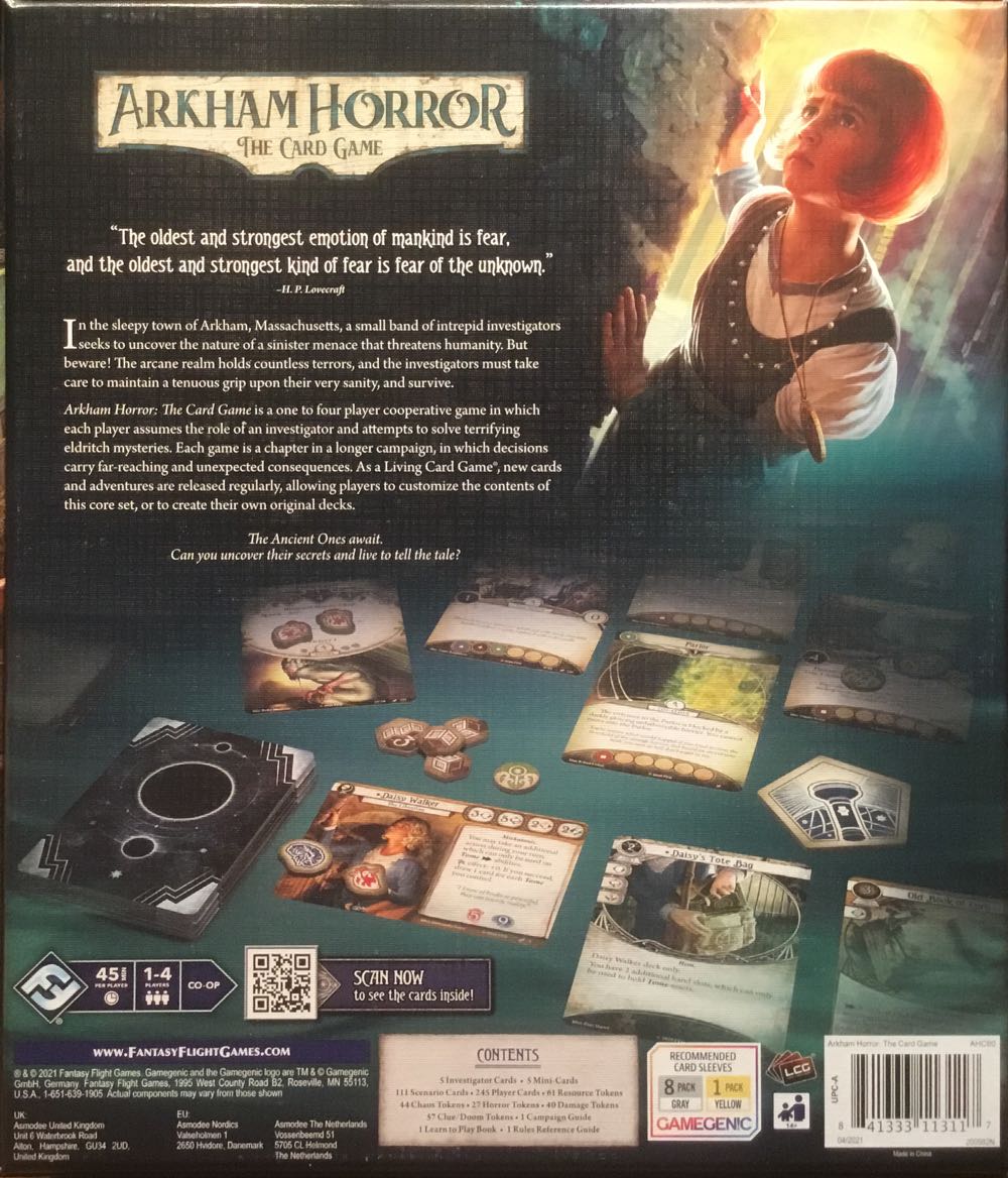 Arkham Horror LCG: Revised  (1-4) board game collectible [Barcode 841333113117] - Main Image 2