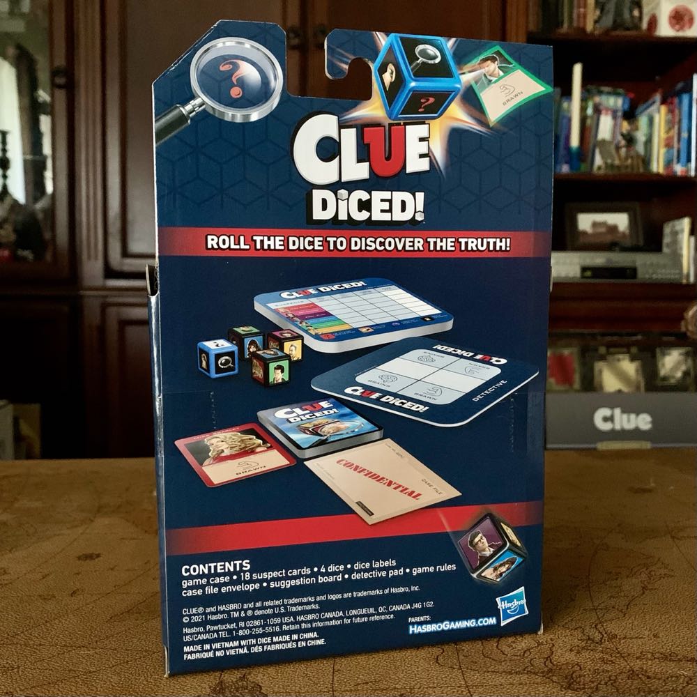 Clue Travel: CLUE® DICED!™  (3-4) board game collectible [Barcode 195166131542] - Main Image 4