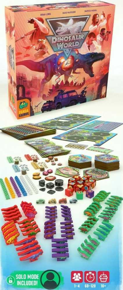 Dinosaur World - Kickstarter All-in Tier  (1-4 Players) board game collectible [Barcode 854382007801] - Main Image 2