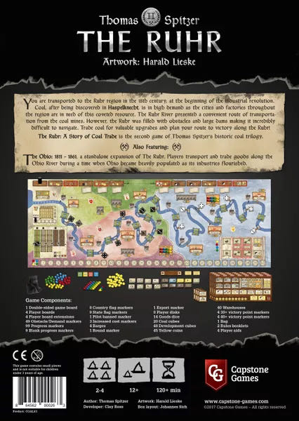 The Ruhr: A Story of Coal Trade  (2 to 4 Players) board game collectible [Barcode 864562000263] - Main Image 2