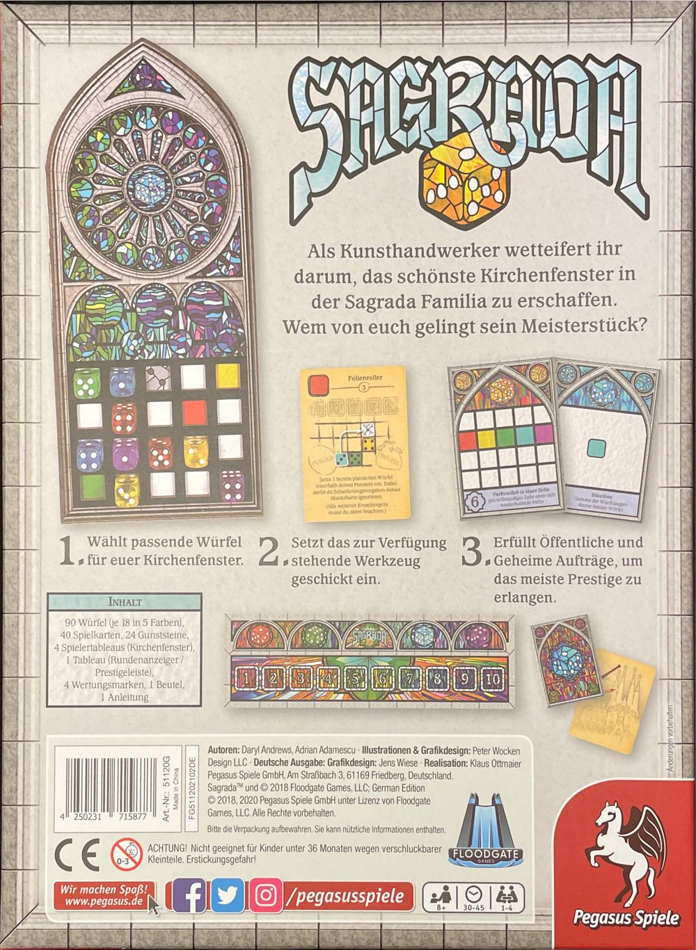 Sagrada  (1-4) board game collectible [Barcode 4250231715877] - Main Image 2