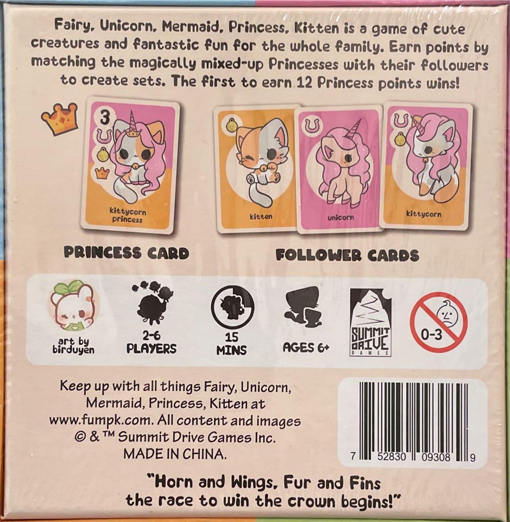 Fairy Unicorn Mermaid Princess Kitten  (2-6) board game collectible [Barcode 752830093089] - Main Image 2
