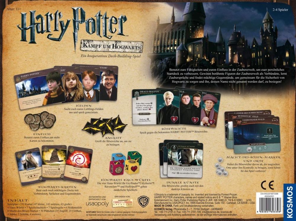 Harry Potter - Kampf um Hogwarts  (4) board game collectible [Barcode 4002051693398] - Main Image 2
