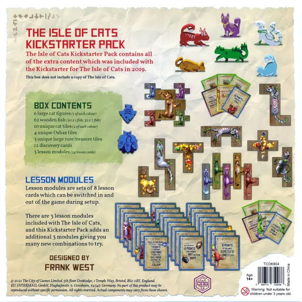 The Isle of Cats: Kickstarter Pack 1  board game collectible [Barcode 5060716750038] - Main Image 2