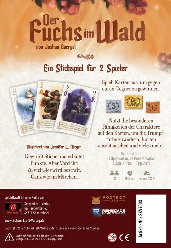 Der Fuchs im Wald  (2) board game collectible [Barcode 4260370820974] - Main Image 2