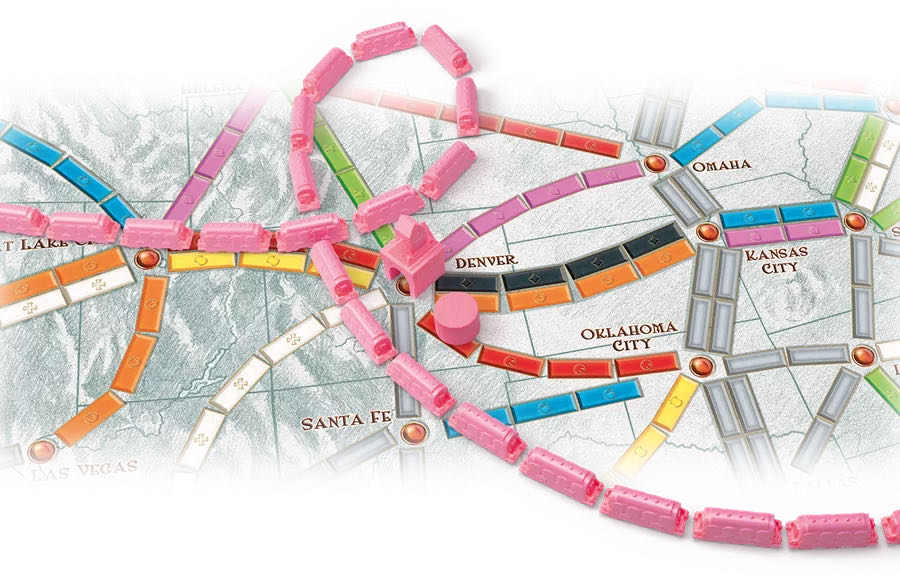 Ticket To Ride: Play Pink  (2-5) board game collectible [Barcode 824968999004] - Main Image 3