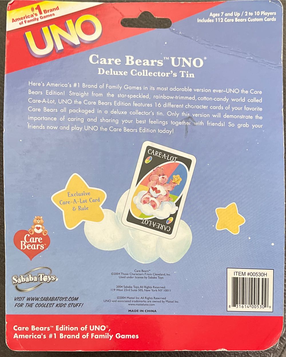 Care Bears Uno  board game collectible - Main Image 2