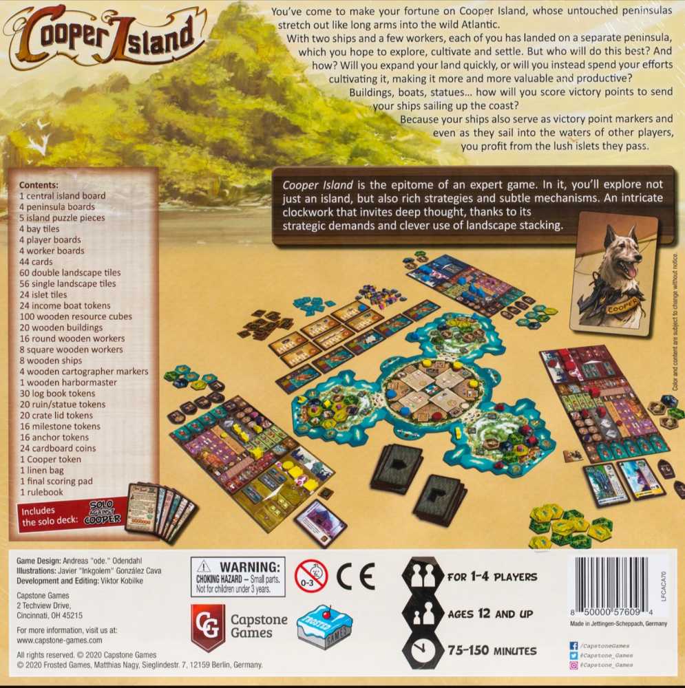 Cooper Island  (2-4) board game collectible [Barcode 850000576094] - Main Image 2