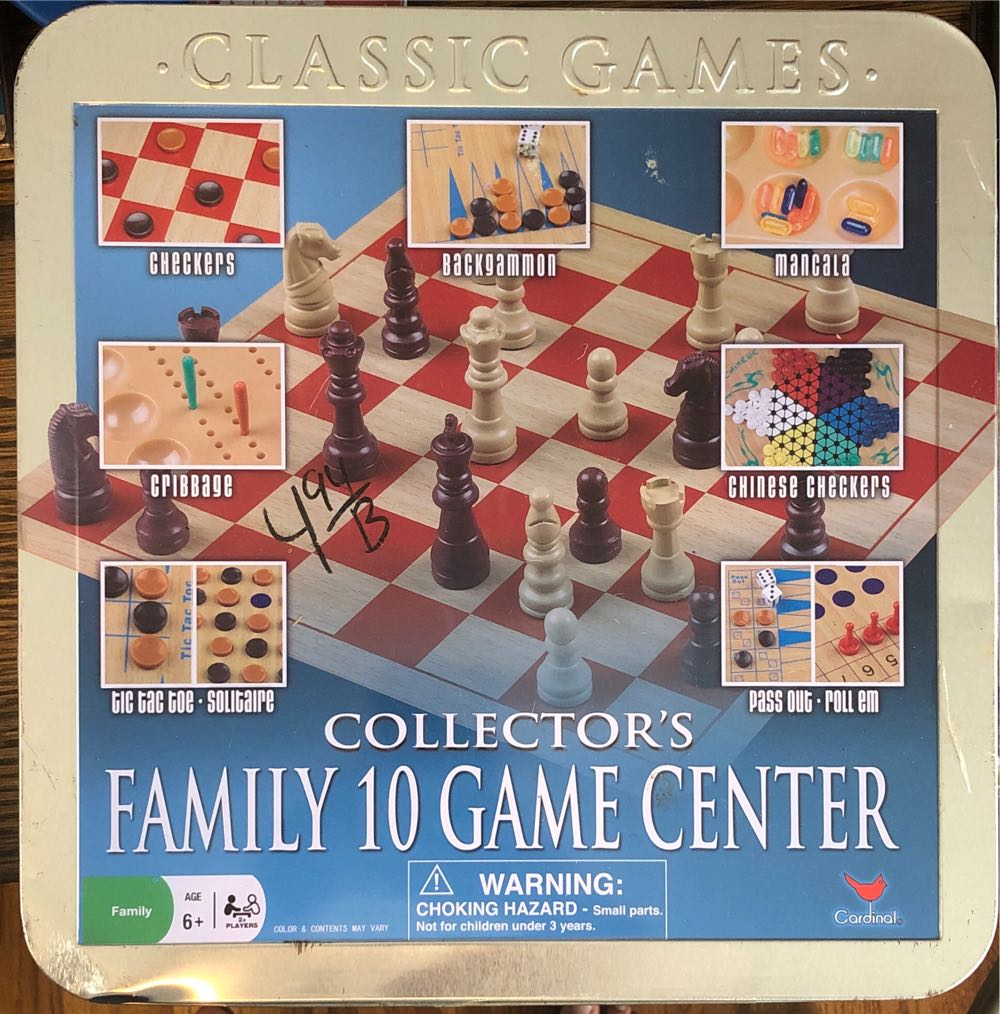 10-Game Set In Wood Case  (2-6) board game collectible [Barcode 047754983203] - Main Image 2