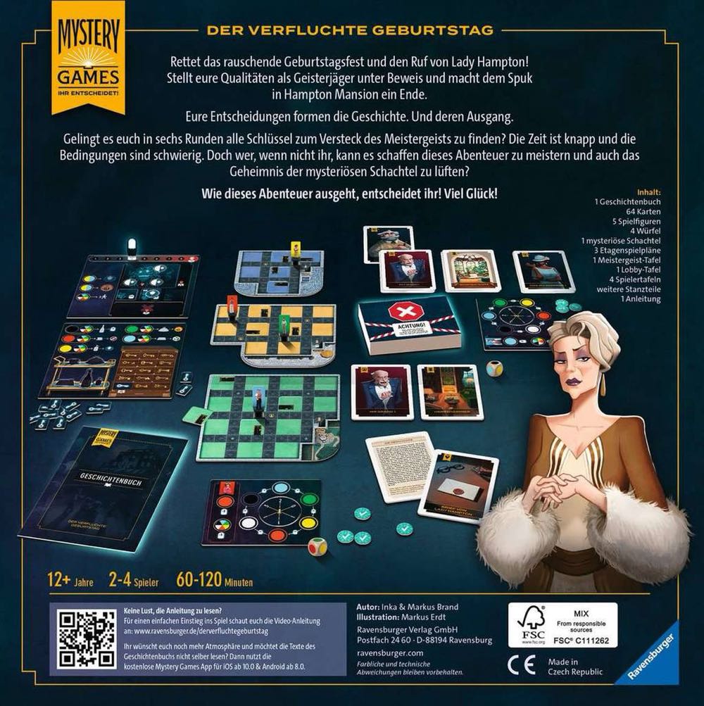 Ravensburger Mystery Games - Der verfluchte Geburtstag  (2-4) board game collectible [Barcode 4005556269488] - Main Image 2