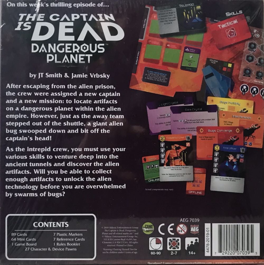 The Captain is Dead: Dangerous Planet  (2-7) board game collectible [Barcode 729220070395] - Main Image 3